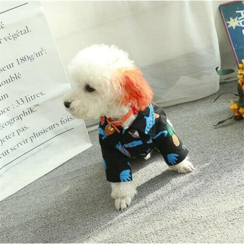 2019 HOT Summer Beach Shirt Dog Cute Print Hawaii Beach Casual Pet Travel Shirt Summer Outdoor Shirt Dog Shirts