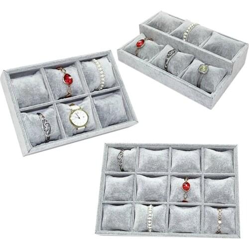 Jewelry Watch Display Tray Jewelry Storage Box Watch Pillow Tray Bracelet Holder Bracelet Holder