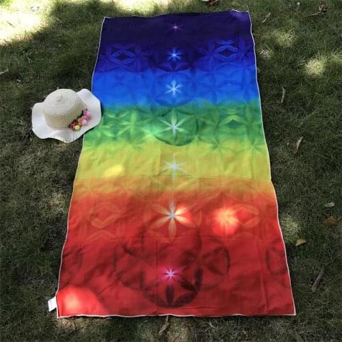 Better Quality Made Of Cotton Bohemia India Mandala Blanket 7 Chakra Rainbow Tapestry Beach Throw Mat Yoga Mat