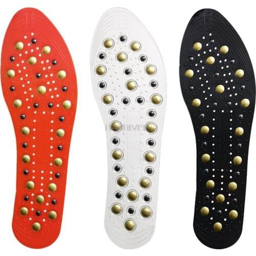 Magnetic loop gold magnetic therapy massage insoles magnet magnetic permeability care insole sole acupoints