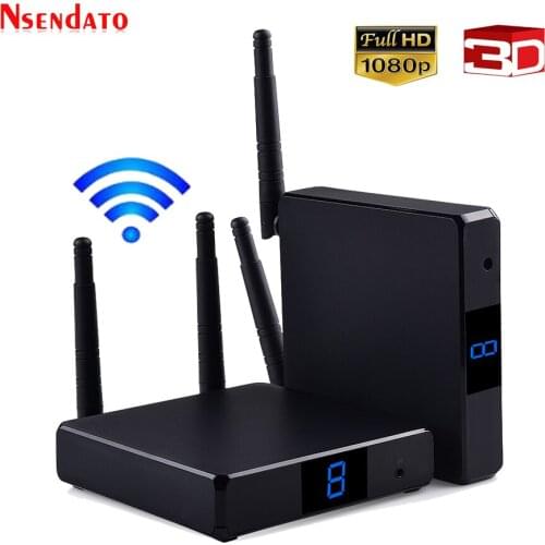 Measy FHD686 5.8GHz 200M/660 FT Dual Antenna Wireless HD Video Audio Transmitter Sender Receiver Extender For TV DVD Projector