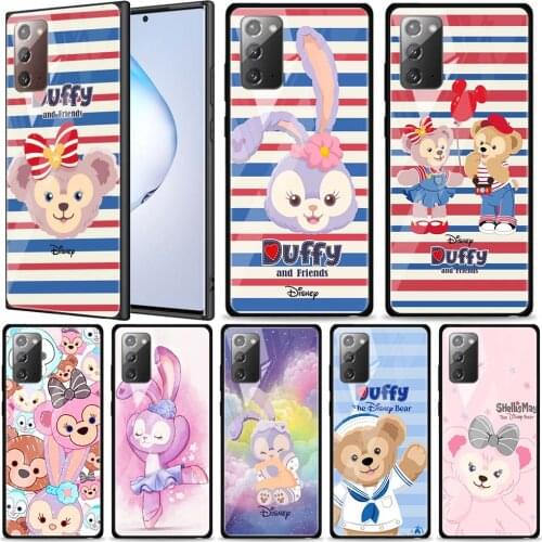 Duffy Disney Bear Cute for Samsung Galaxy Note 20 Ultra 10 Lite Plus 9 8 5G A70 A50 A40 A30 A20 Tempered Glass Phone Case