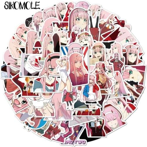 100PCS Japanese Anime DARLING In The FRANXX Stickers For Laptop Skateboard PVC Backpack Bicycle Car Decals Graffiti Sticker F4