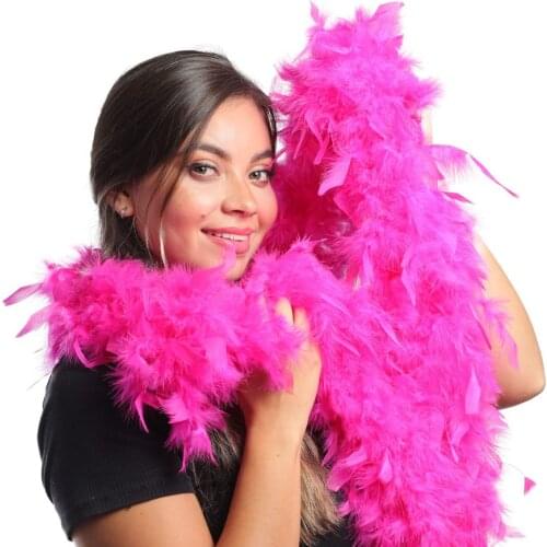 New Rose Fluffy Turkey Feather Boas Wedding Party Skirt/dress Decoration Marabou Feather Shawl 2 meter/60g for crafts Dyed