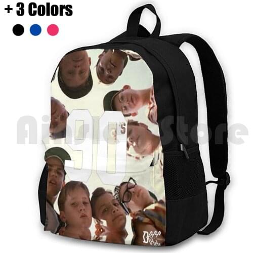 Deff-Soul 90S Print Outdoor Hiking Backpack Waterproof Camping Travel Movies Tribute