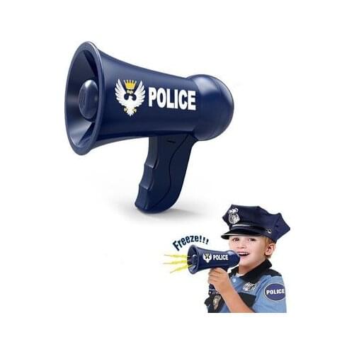 Horn Speaker Role Playing Toy Battery Powered Police Fire Megaphone Police Fire Role Playing Children Music Megaphone