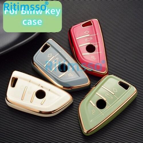 TPU Car Key Case Cover Shell for BMW X1 X3 X5 X6 X7 1/3/5/6/7 Series G30 G20 G32 G11 F20 Z4 F48 F39 G01 G02 F15 F16 G07