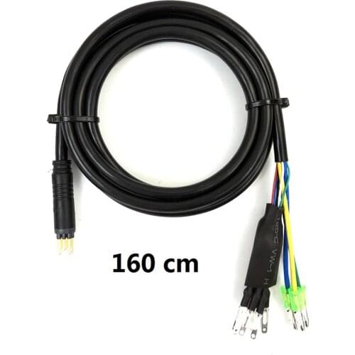 9 Pins Ebike Extension Line 60/130/160CM Ebike Motor Cable For Electric Bike Motor With Hall Sensor E-bike Parts