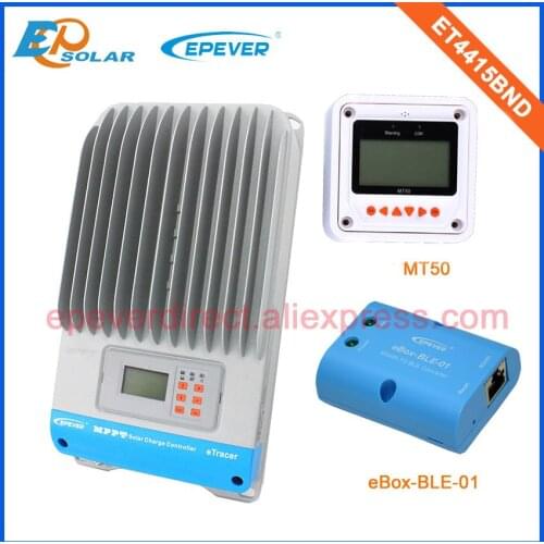 48V voltage solar tracking power bank 45A regulator ET4415BND MT50 Meter in white color bluetooth Android APP Phone apply