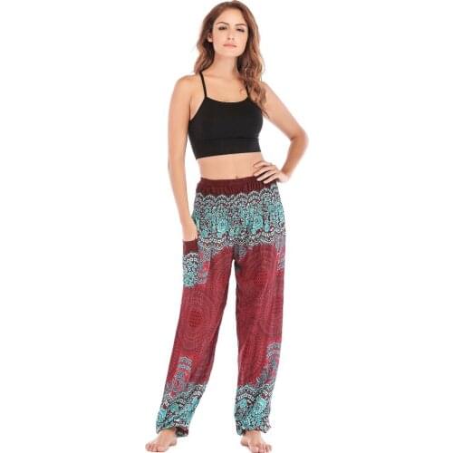 2020 Trousers Women Women Vadim Elastic Waist Loose Broadcloth Hot Sale Special Offer Flat Pants Free Shipping Printed Casual