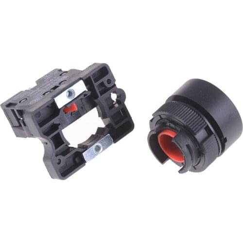 1pcs 22mm 1 NC N/C Red Sign Momentary Push Button Switches XB2 Flat Touch Switch Button