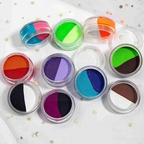 10 Colors Eyeliner Cream UV Light Neon Pastels Eyeliner Reactive In Cosmetic Glow UV Pastel-Black Light Pigments Dark Eyeli T3Z1