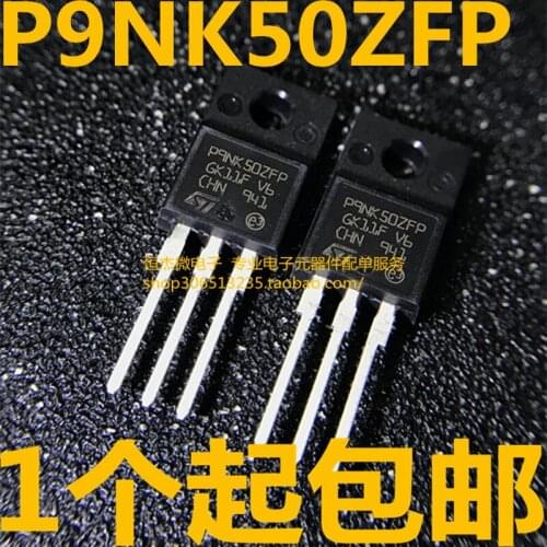 100% New Original Hot Sales 5pcs/lot STP9NK50ZFP P9NK50ZFP TO-220F