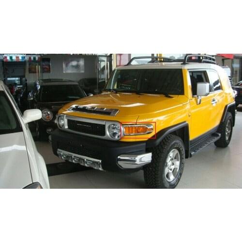 For Toyota FJ Cruiser 2007-2014 ABS Car Front Fog Light Bumper Hood Lamp Cover Trim 2pcs