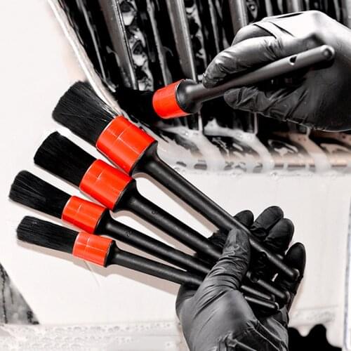 5pcs Car Wash Car Detailing Brush Car Cleaning Tools For audi a3 8v 8p a4 A5 A6 A7 Q2 q3 Q5 Q7 b6 b7 b8 c6 c7 Avant
