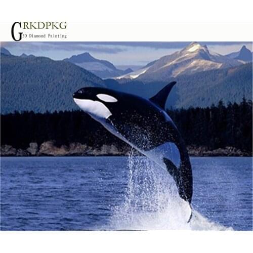5d DIY Diamond Embroidery Diamond Painting dolphin Cross Stitch Full Square Rhinestone Mosaic Unfinished Home Decoration Gift