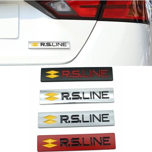 Car Sticker Emblem Badge Decal for Renault RS Line Clio Megane 2 3 4 Scenic laguna Logan Koleos Sandero Safrane Velsatis Arkana