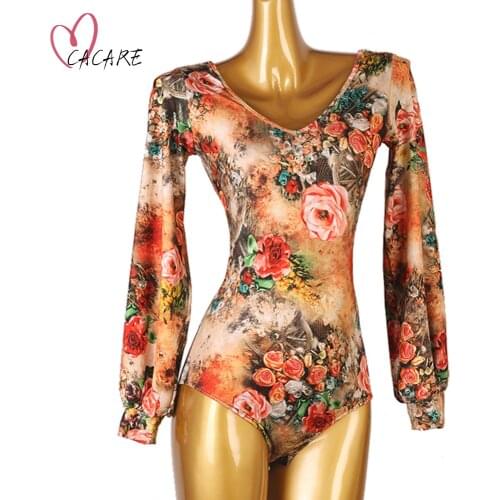 Bodysuit for Ballroom Dance Competition Dresses Waltz Tango Playsuit Romper Standard Flamenco Wear Costume Customize D1101 Body