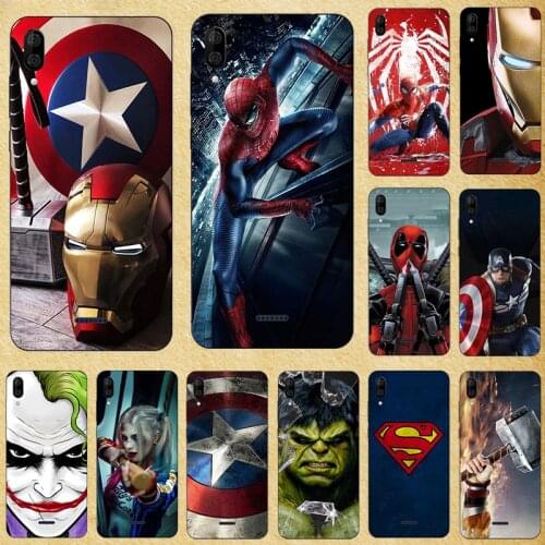 Super Hero Phone Case Cover For Wiko Y80 Y60 Y70 Y50 View 3 View3 Lite Pro Jerry 4 3 View 2 View2 Go Pro Silicone Back cover