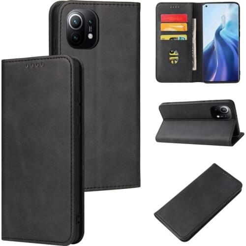 Mi11i Business Flip Leather Cover for Xiaomi 11 Poco F3 Redmi K40 Note 10 Pro Max 10S 9A 9C 8T Wallet Stand Full Protection Case