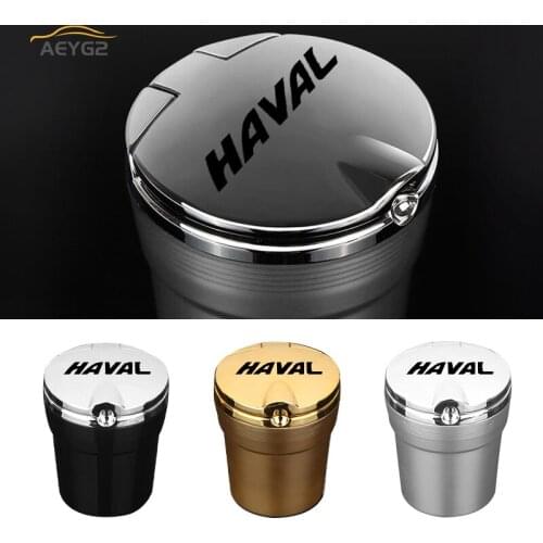 For Haval H4 H6 H7 H9 F5 F7 H2 C50 Hoist Auto Interior Accessories Car Ashtray With Led Light Cigarette Smoke Travel Remover