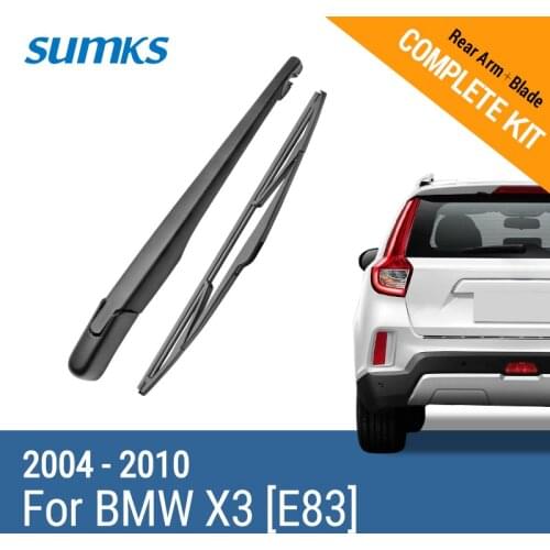 SUMKS Rear Wiper & Arm for BMW X3 [E83] 2004 2005 2006 2007 2008 2009 2010