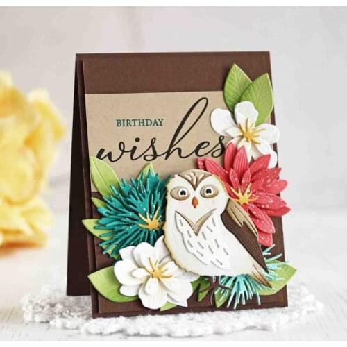 MT Craft Metal Cutting Dies Cut Die Mold Owl Decoration Scrapbook Photo Album Decorative Embossing Stencils Paper Cards Crafts