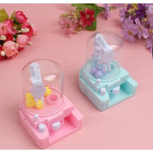 Mini Claw Machine Dolls Balls Catcher Desktop Interactive Toys Children Kids Doll Crane Clip Electronic Catch Machine House