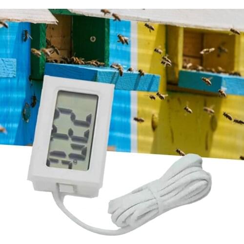 Mini Portable Digital Sensor Accurate LCD Display 2 Colors Remote Hygrometer Detector for Home Beekeeping Equipment Tools