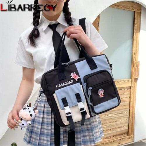 Fashion Letter Designer Women Shoulder Bags High Quality Nylon Ladies Messenger Bag Cute Pendant Design Womens Handbag Bolsos