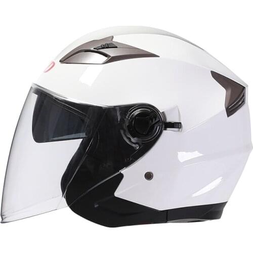 Men Women Summer Scooter Motorbike Moto Bike Motorcycle Helmet Electric Bicycle Open Face Dual Lens Visors Motorcycle Helmets