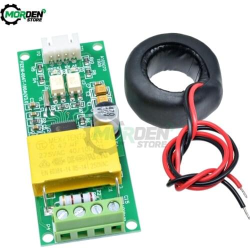 80-260V AC Digital Current Meter Watt Power Volt Amp Current Tester Module Closed CT PZEM-004T For Arduino TTL COM2\COM3 0-100A