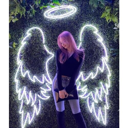 Angel Wings Neon Sign Customized Wall,Custom Neon Sign, neon sign bedroom, neon wedding sign, neon logo sign