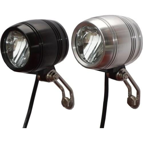 New Bike Front Head Light Lamp For HUB Dynamo With Rearlight Cable Compact Bright Drop Shipping