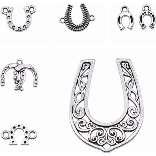 Wecharms bulk charms for jewelry making kit pendant diy jewelry accessories Horse Shoe Charms