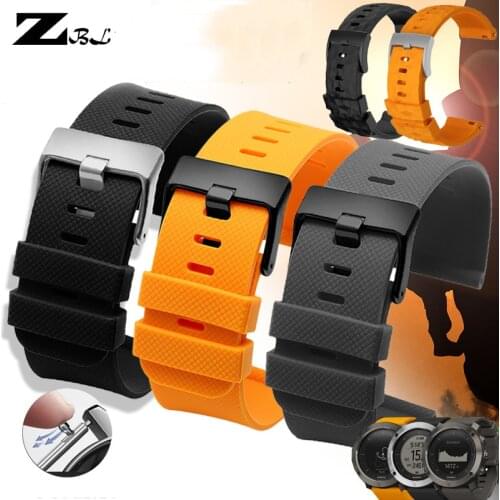 For Suunto9 Spartan Sport Watch Band Quick Release Suunto 9 Baro Traverse Rubber Watchband 24MM Silicone Watch Strap