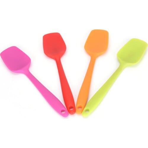 New 1Pcs Silicone Spatula Cake Scraper Cream Butter Brush Cake Tool Supplies Wholesale 28cm Random color