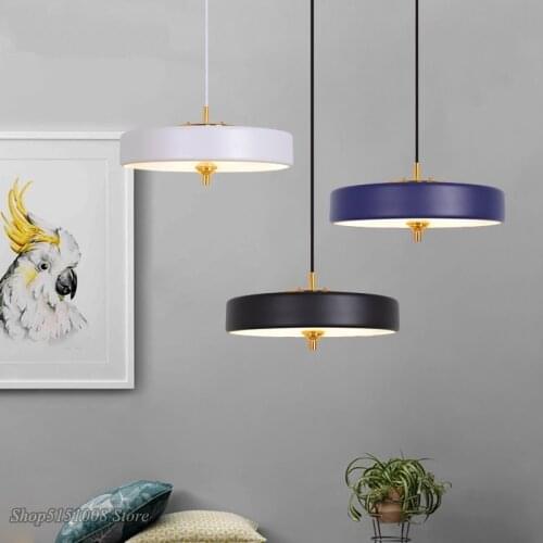 Modern LED pendant lights Nordic minimalist creative restaurant bar kitchen hanging lamps art single head bedside light fixtures