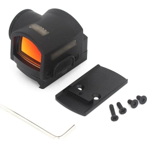 Airsoft Tactical Micro Reflex Sight MRS Red Dot Sight Replica 3MOA With Glock Mount And 1913 Picatinny Mount