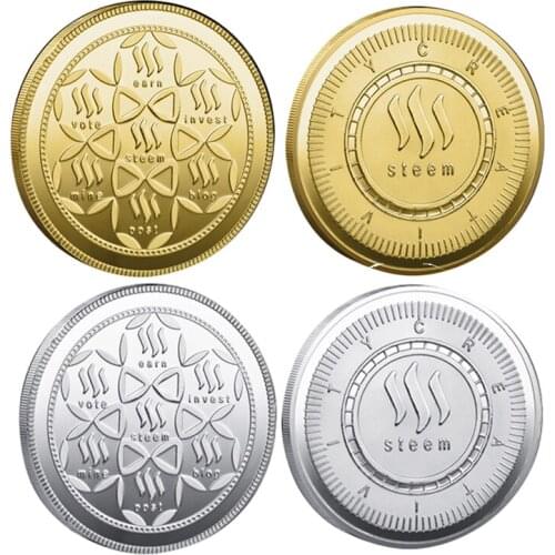 CO51 Steem Crypto souvenir Coin Digital Currency Gold Plated Commemorative Crypto Coin Cryptocurrency Collectible business gifts
