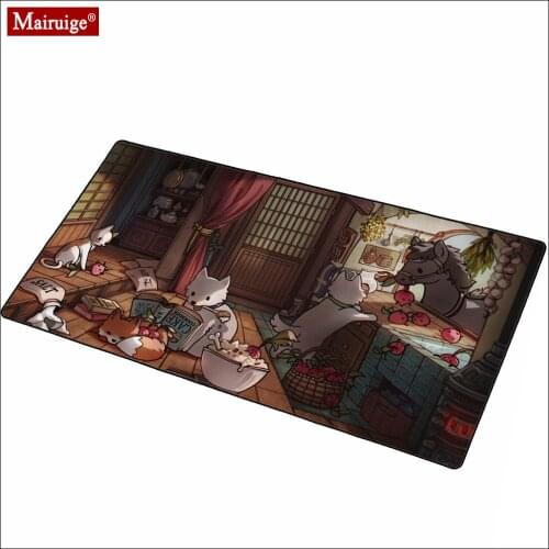 LED Mousepad RGB Glow Dog Anime Rug Horse Animal Animation XXL Large Kawaii Mouse Pad 90x40cm Desk Pad DIY Custom Mause Carpet