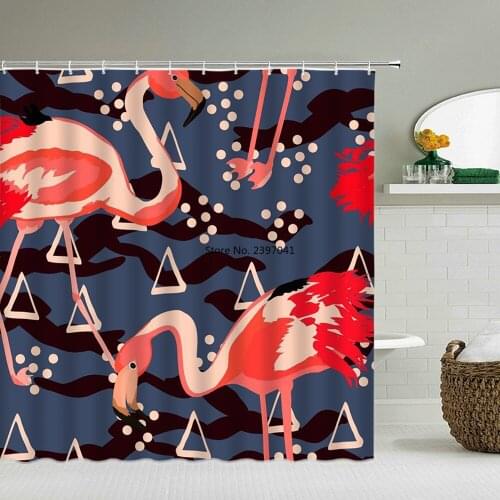 3D Printed Fabric Shower Curtains Jellyfish Bath Screens Waterproof Bathroom Decor with Hooks Flowers and Birds Shower Curtain