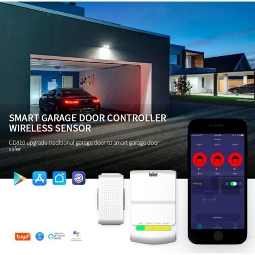 WiFi Smart Roll Up Door Smart Remote Opener Timer Smart Garage Door Switch Voice Control Work with Alexa Google Home