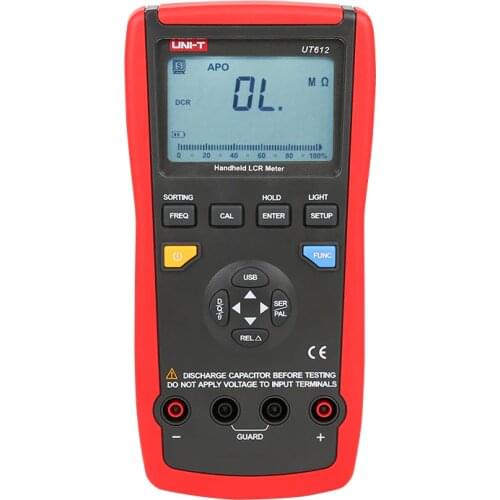 UNI T UT612 LCR Meter Digital Inductance Capacitance Resistance Frequency Tester Analog Bar Graph USB interface auto LCR measure