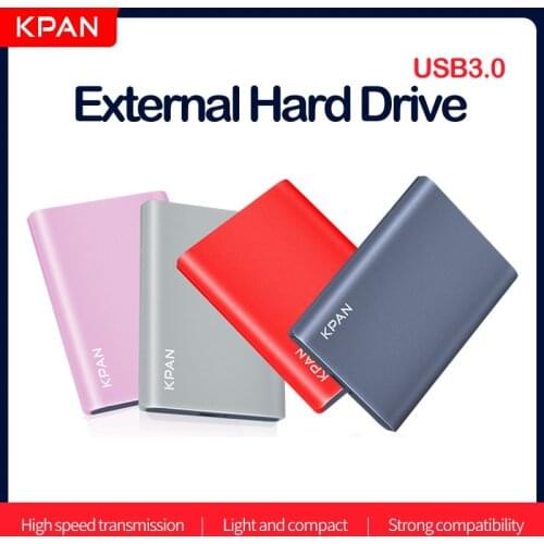 KPAN Metal HDD 2.5" External Hard Drive 320GB 500GB 750GB 1TB 2TB USB3.0 Storage Device for PC, Mac, Desktop, Laptop, 360X PS4/5