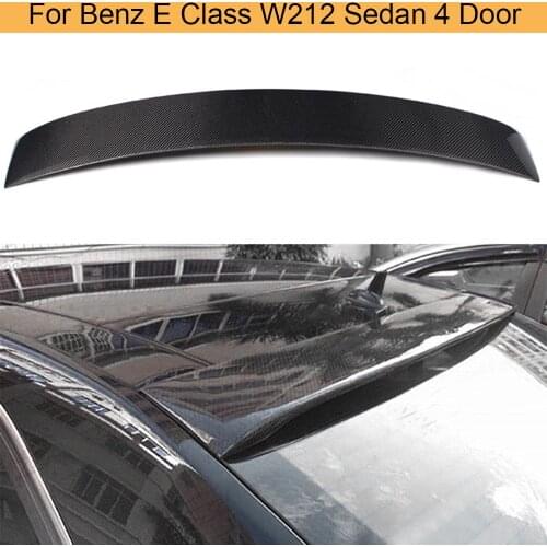 Carbon Fiber Rear Roof Spoiler Wing for Mercedes Benz E Class W212 E63 AMG E200 E300 E350 E400 E500 E550 Sedan 4 Door 2010-2013
