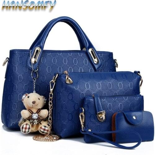 HANSOMFY 2019 Korean Version of The Fashion Trend of Four-Piece Ladies Women Bag Shoulder Oblique Cross Messenger Bag LZ-31