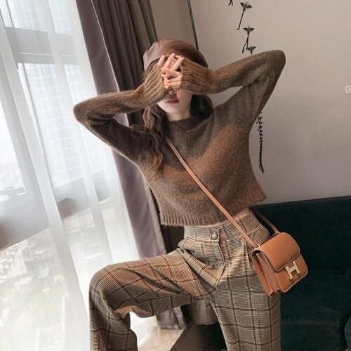2019 new autumn and winter sweater two-piece womens sweater set womens tops and blouses womens suits set 2 pieces