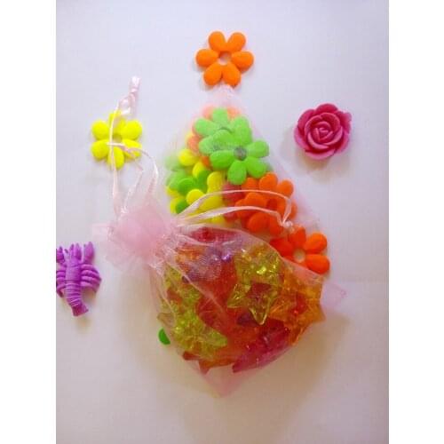 100pcs 10*15cm Pink Organza Gift Bag Jewelry Packaging Display Bags Drawstring Pouch For Bracelets/necklace/wed Mini Yarn Bag