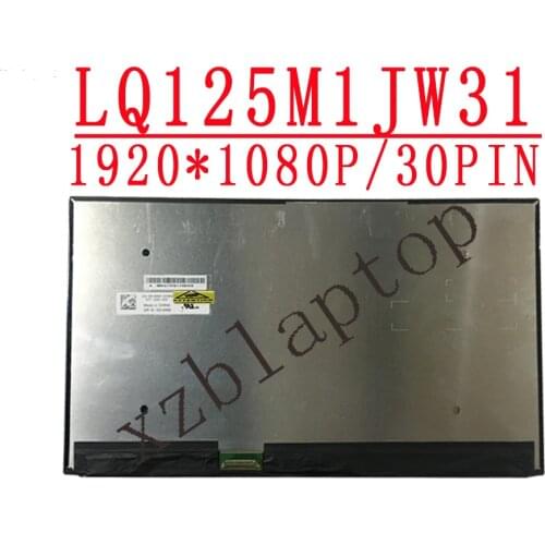 12.5 inch 1920*1080 IPS EDP 30PIN LCD LED Screen LQ125M1JW31 DP/N 0814WM For Dell Latitude 12 (7275) XPS 12 (9250) FHD T22CF